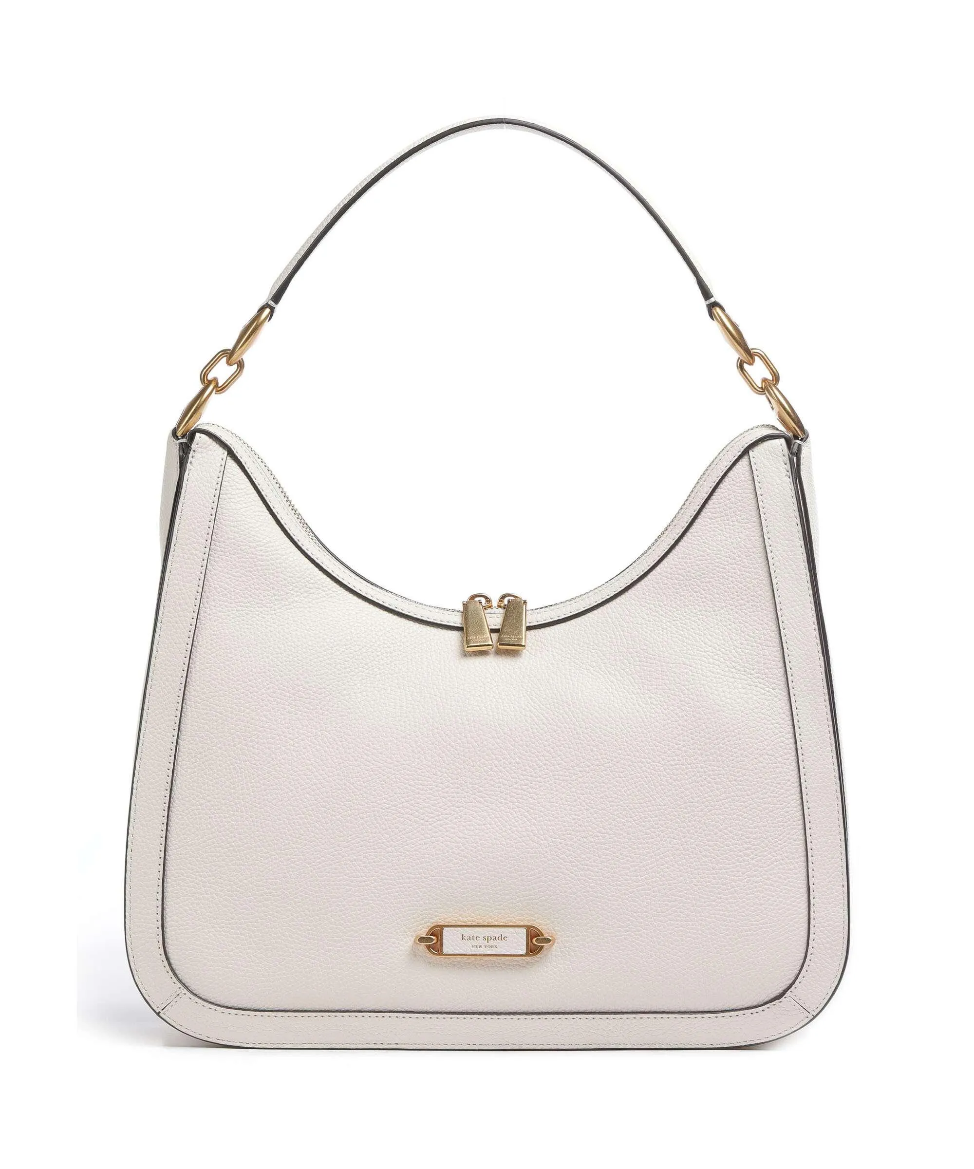  Kate Spade New York Gramercy Borsa hobo pelle granulata bianco  