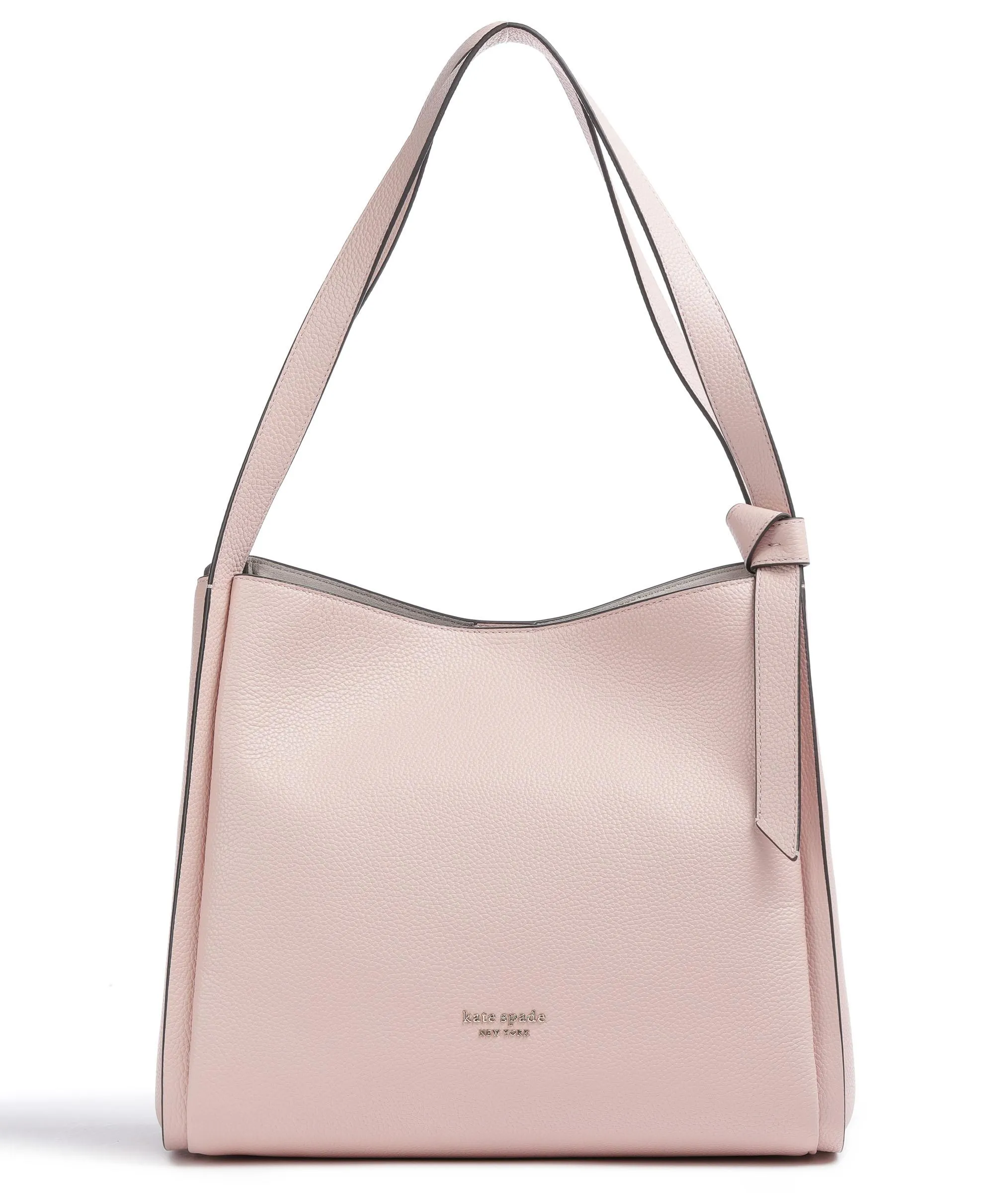  Kate Spade New York Knott Borsa hobo pelle di vacchetta grana rosa antico  