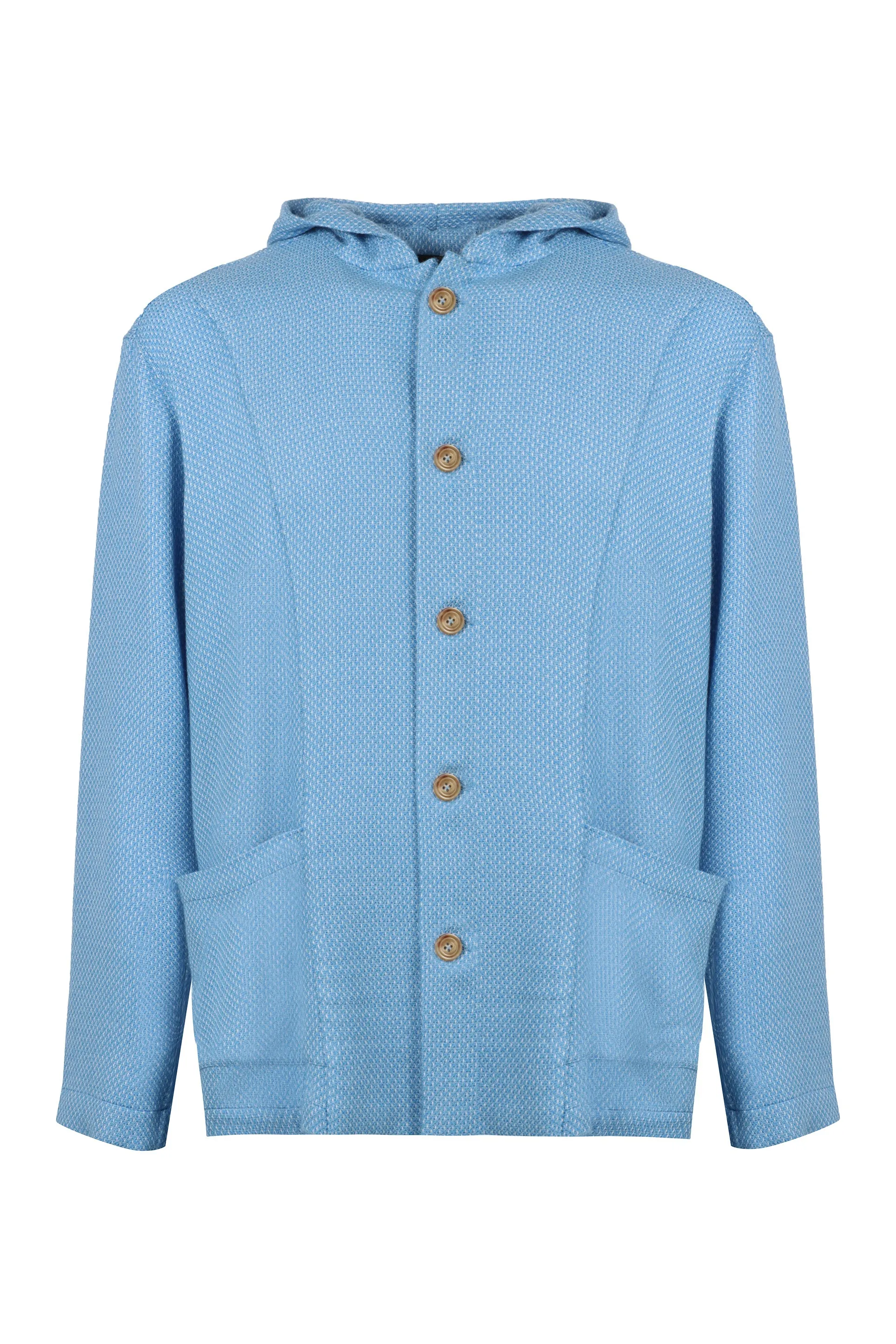 KITON Cardigan Luca in maglia con cappuccio