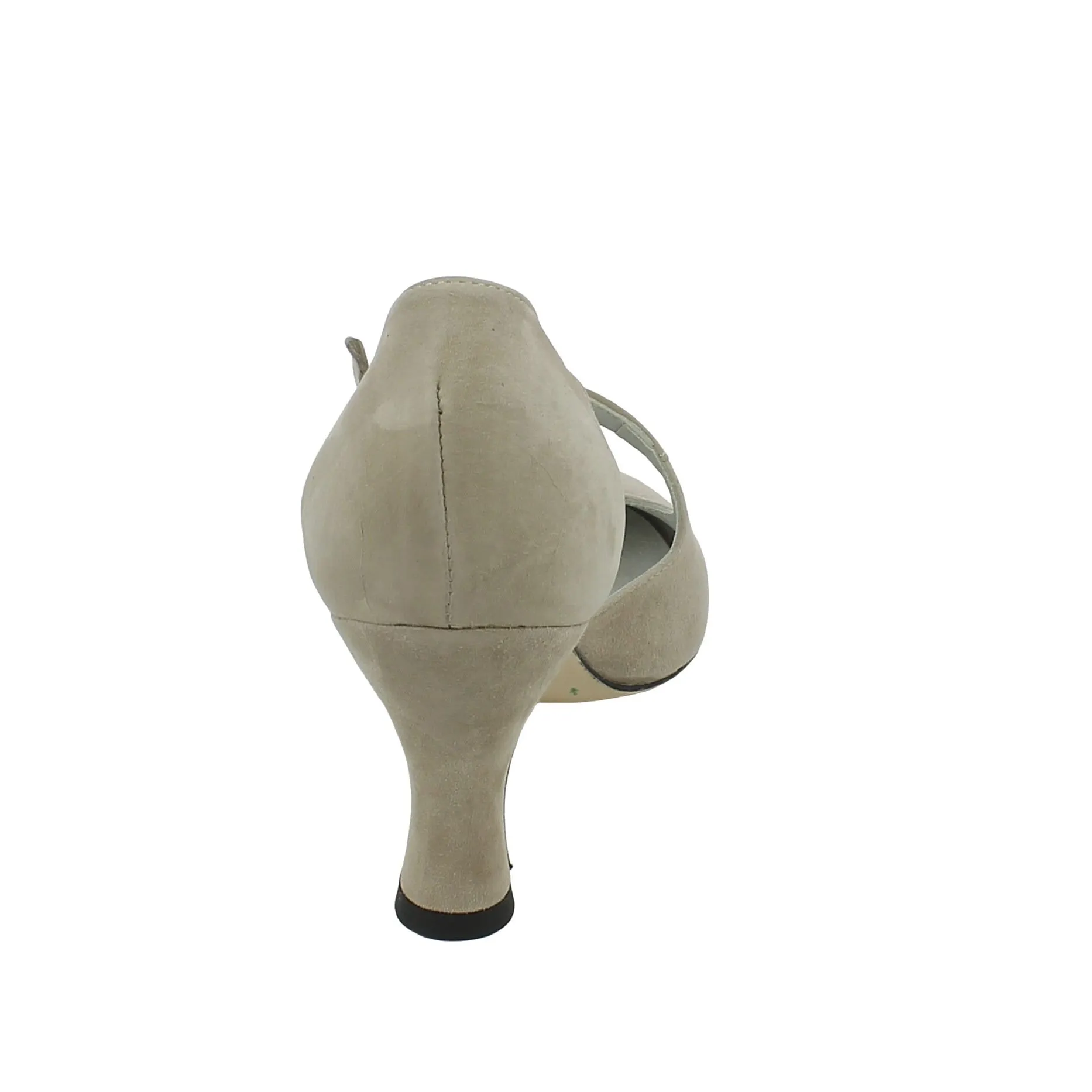L'Angolo  Scarpa da ballo in camoscio beige tacco 7 