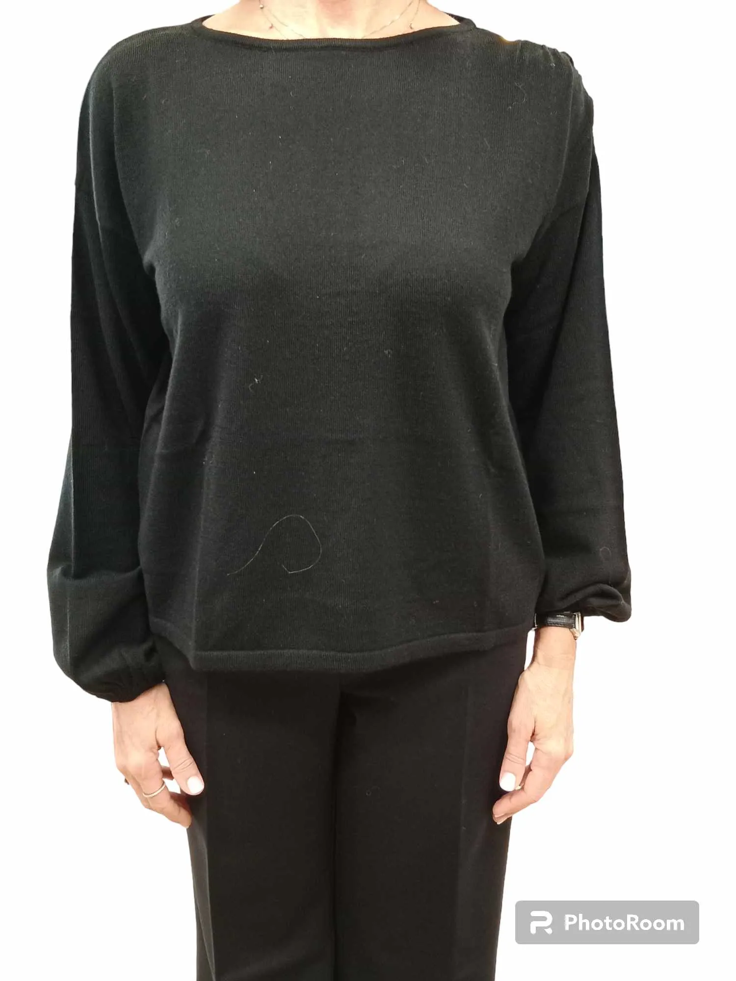LIU JO MILANO Maglia donna manica lunga collo barchetta con bottoni MAGLIA CHIUSA CF3327