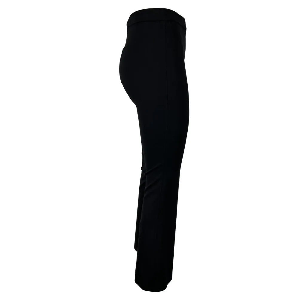 LIVIANA CONTI pantalone donna nero punto Milano trombetta L3WI36 MADE IN ITALY