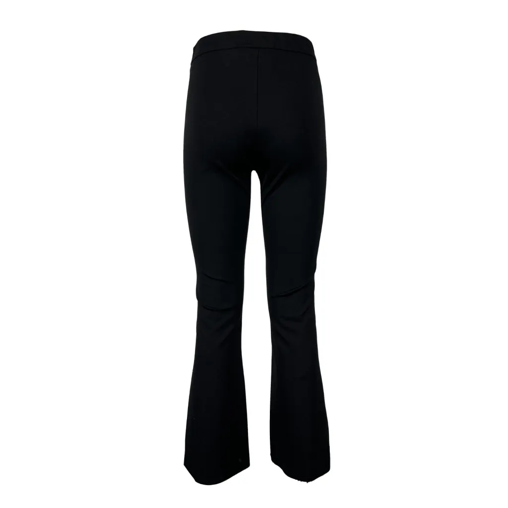 LIVIANA CONTI pantalone donna nero punto Milano trombetta L3WI36 MADE IN ITALY