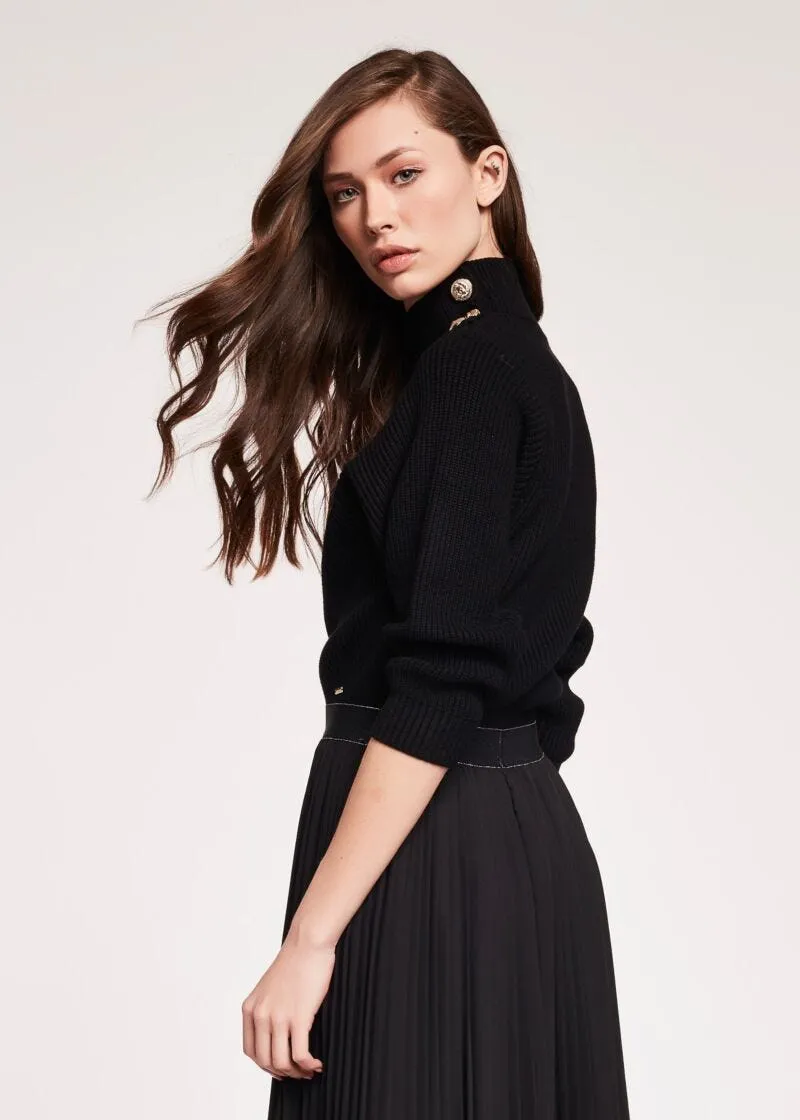 Maglia con bottoni gioiello