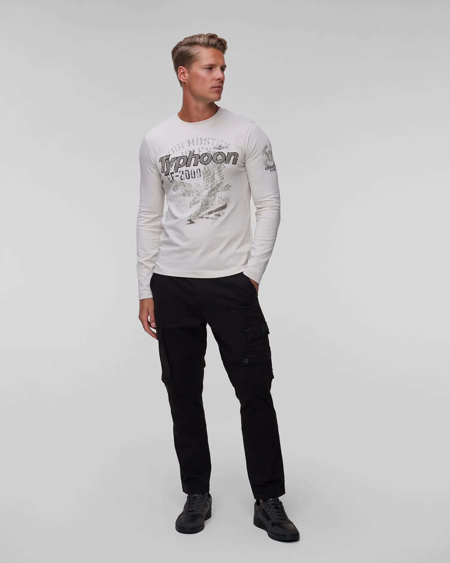 Maglietta a maniche lunghe da uomo Aeronautica Militare 242TS2324J641-73098