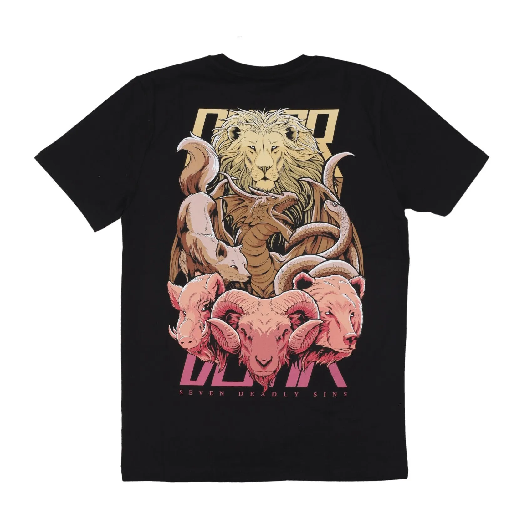 Maglietta Uomo 7 Deadly Sins Tee Black