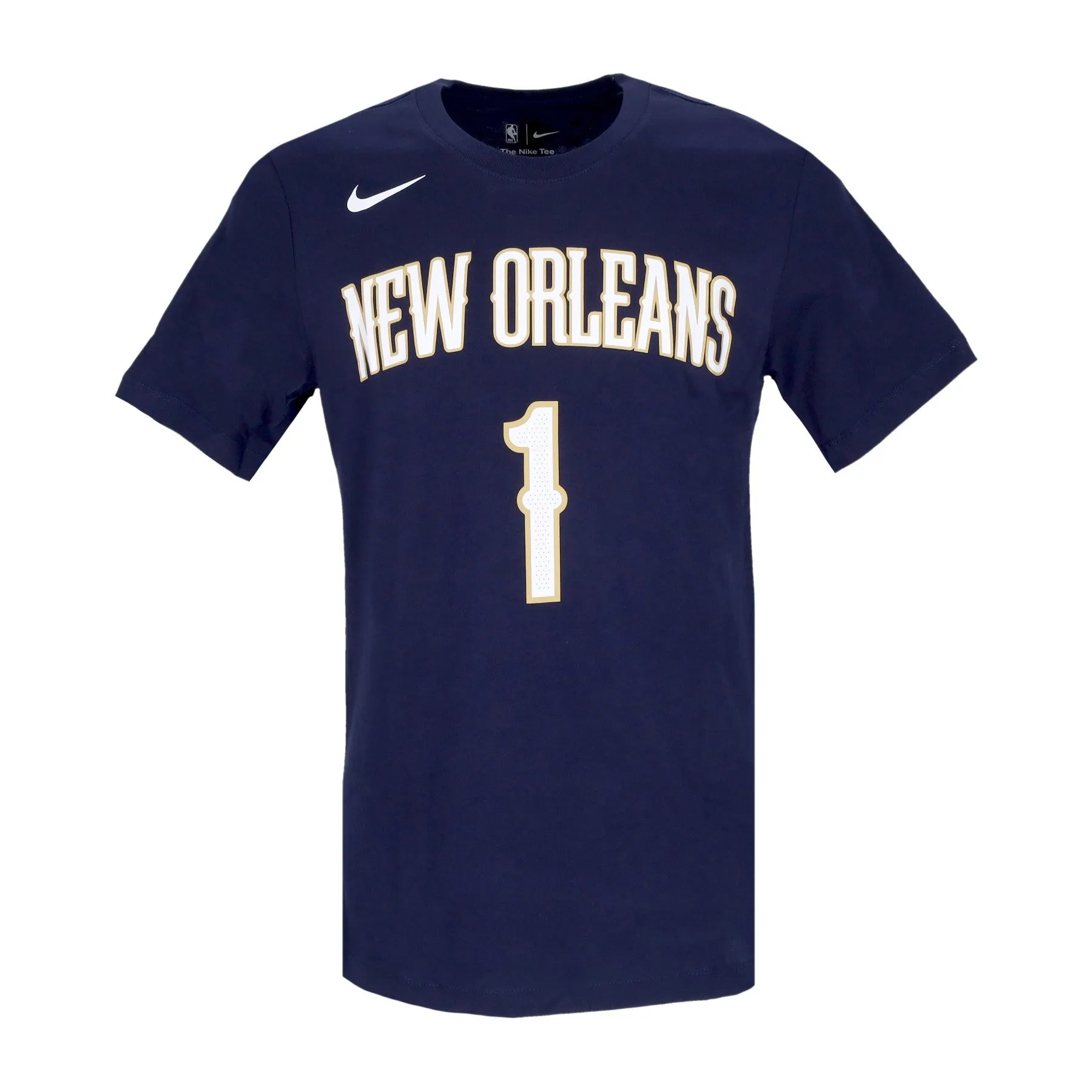 Maglietta Uomo Nba Essential Tee No 1 Zion Williamson Neopel College Navy