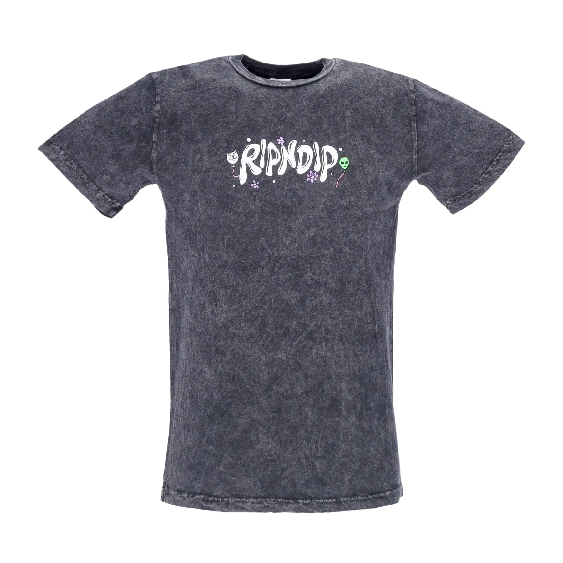 Maglietta Uomo Super High Tee Black Mineral Wash