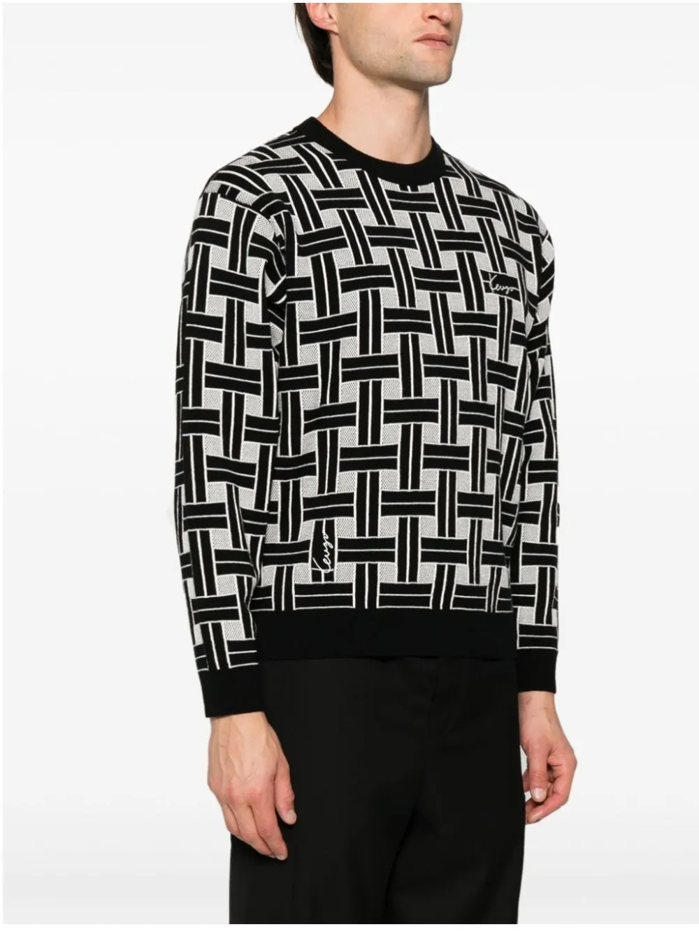 MAGLIONE CON RICAMI 'KENZO WEAVE'