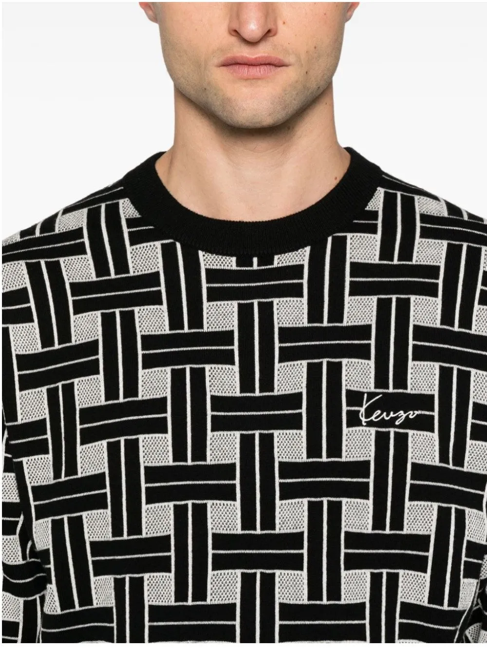 MAGLIONE CON RICAMI 'KENZO WEAVE'