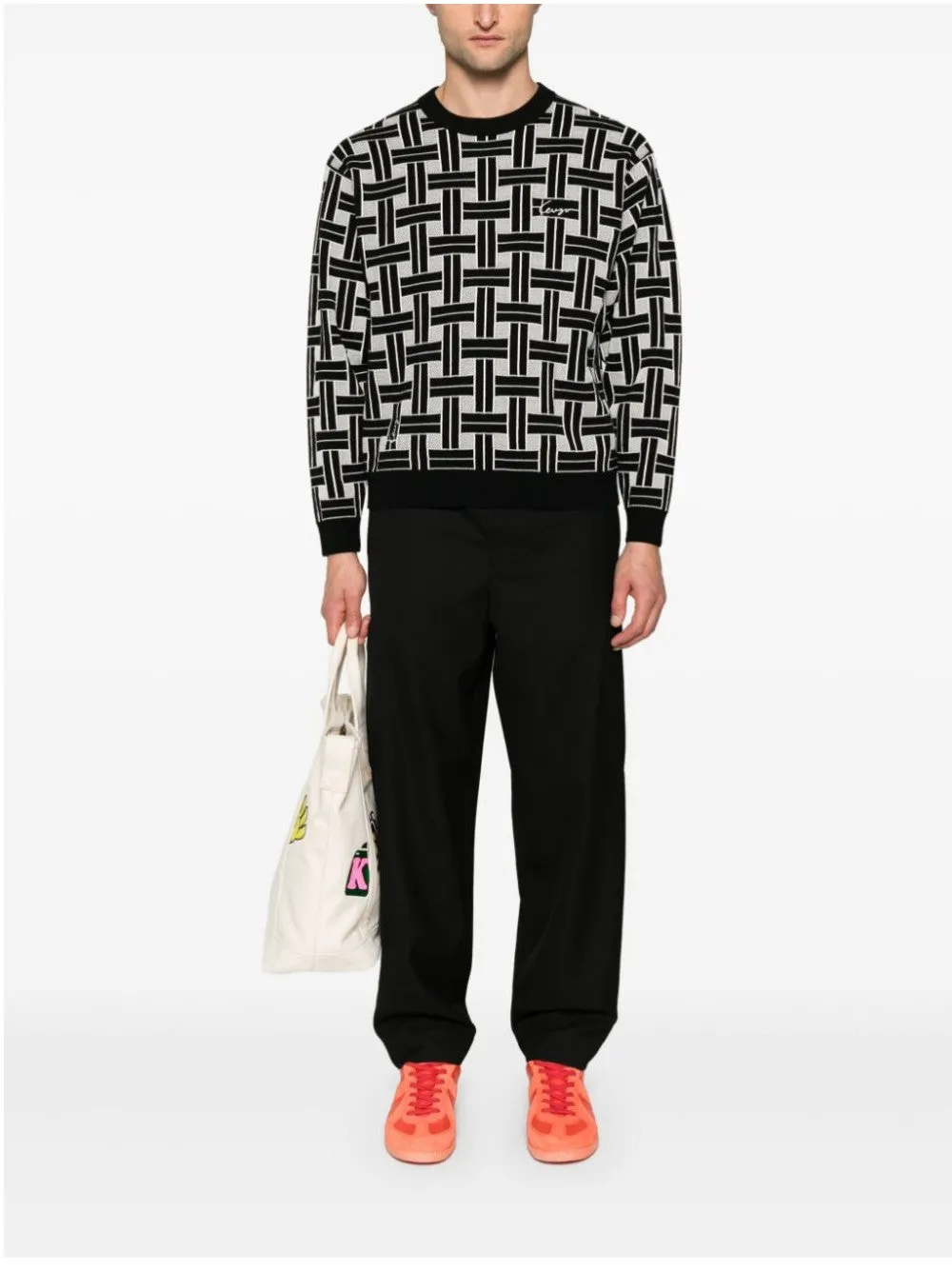 MAGLIONE CON RICAMI 'KENZO WEAVE'