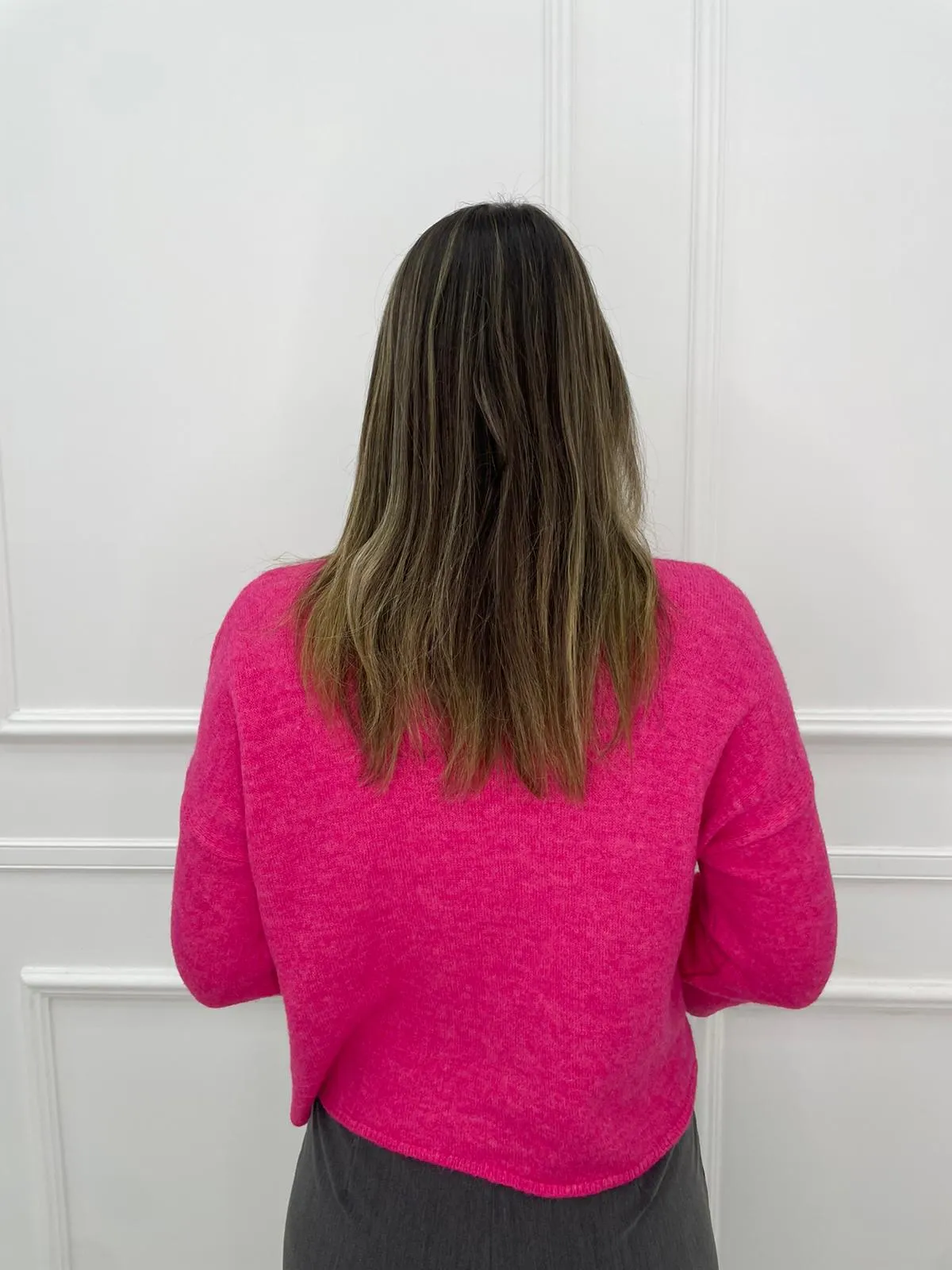 Maglione over con maniche a campana con spacchetto
