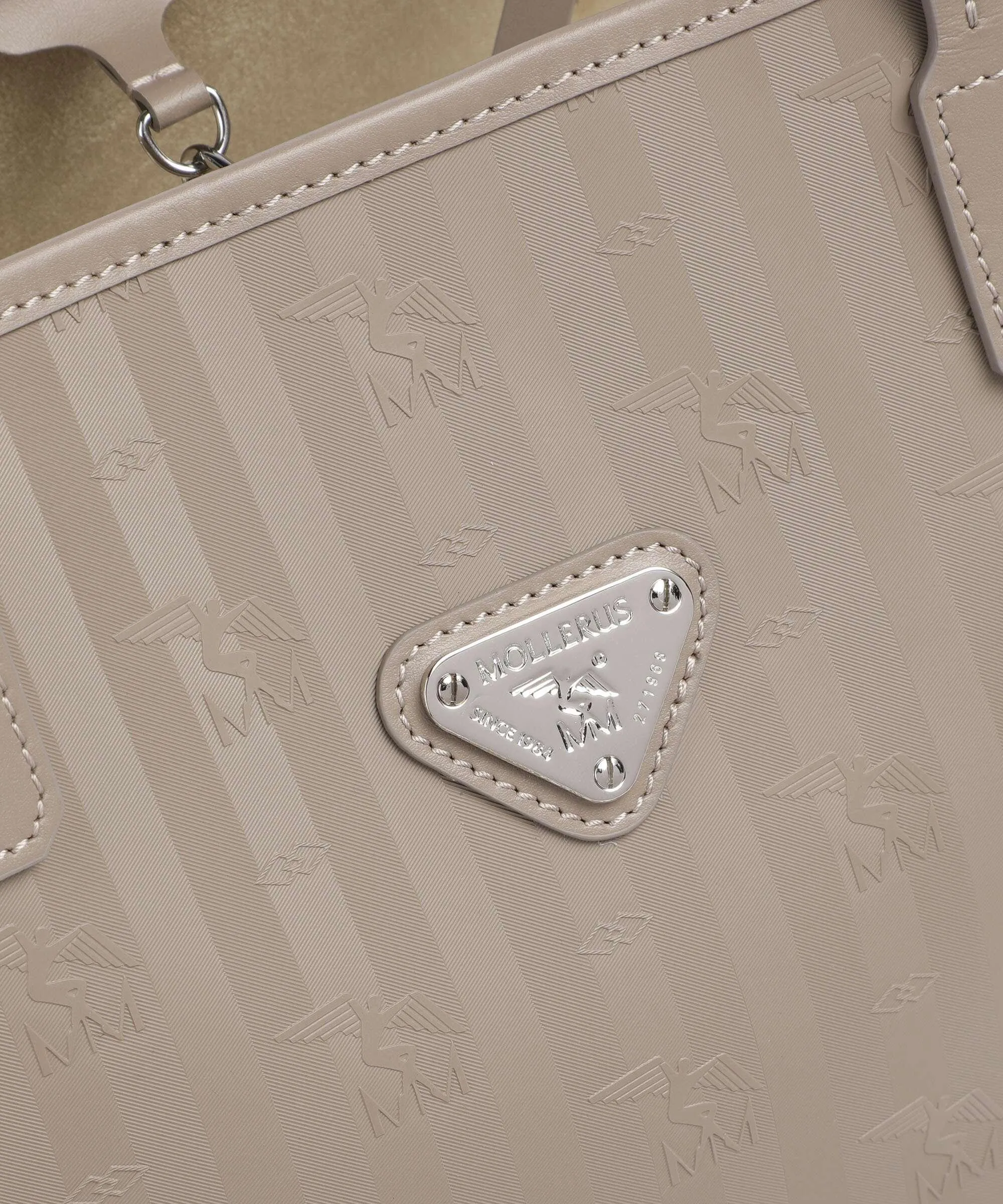  Maison Mollerus Vinerus Bern Borsa shopper tela taupe  
