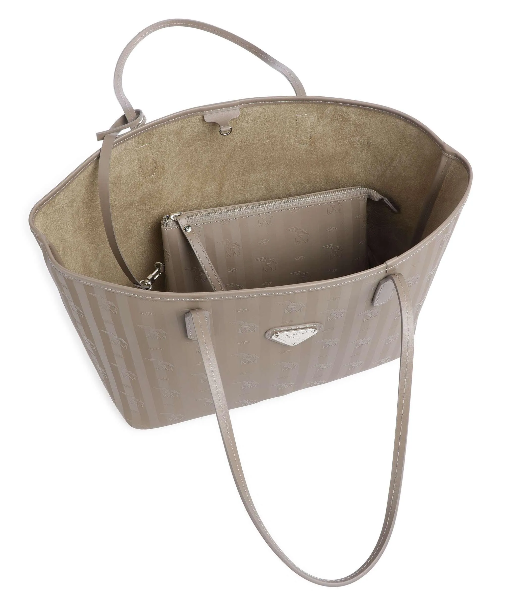  Maison Mollerus Vinerus Bern Borsa shopper tela taupe  