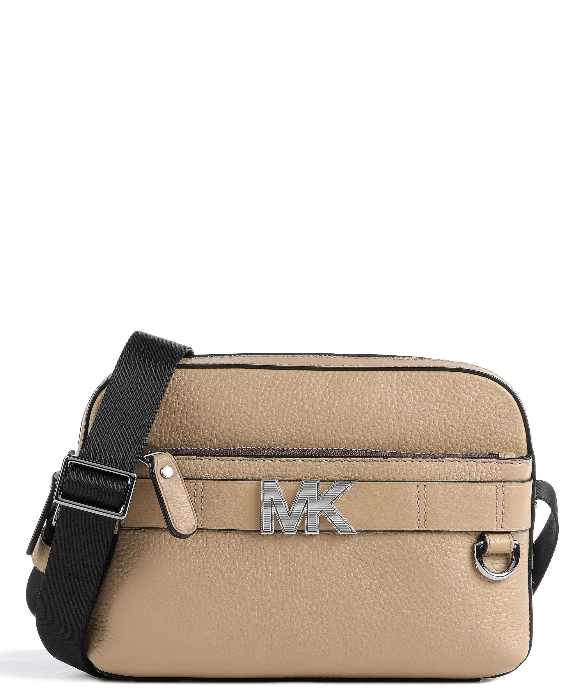  Michael Kors Elevated MK Borsa a tracolla pelle di vacchetta grana marrone chiaro  