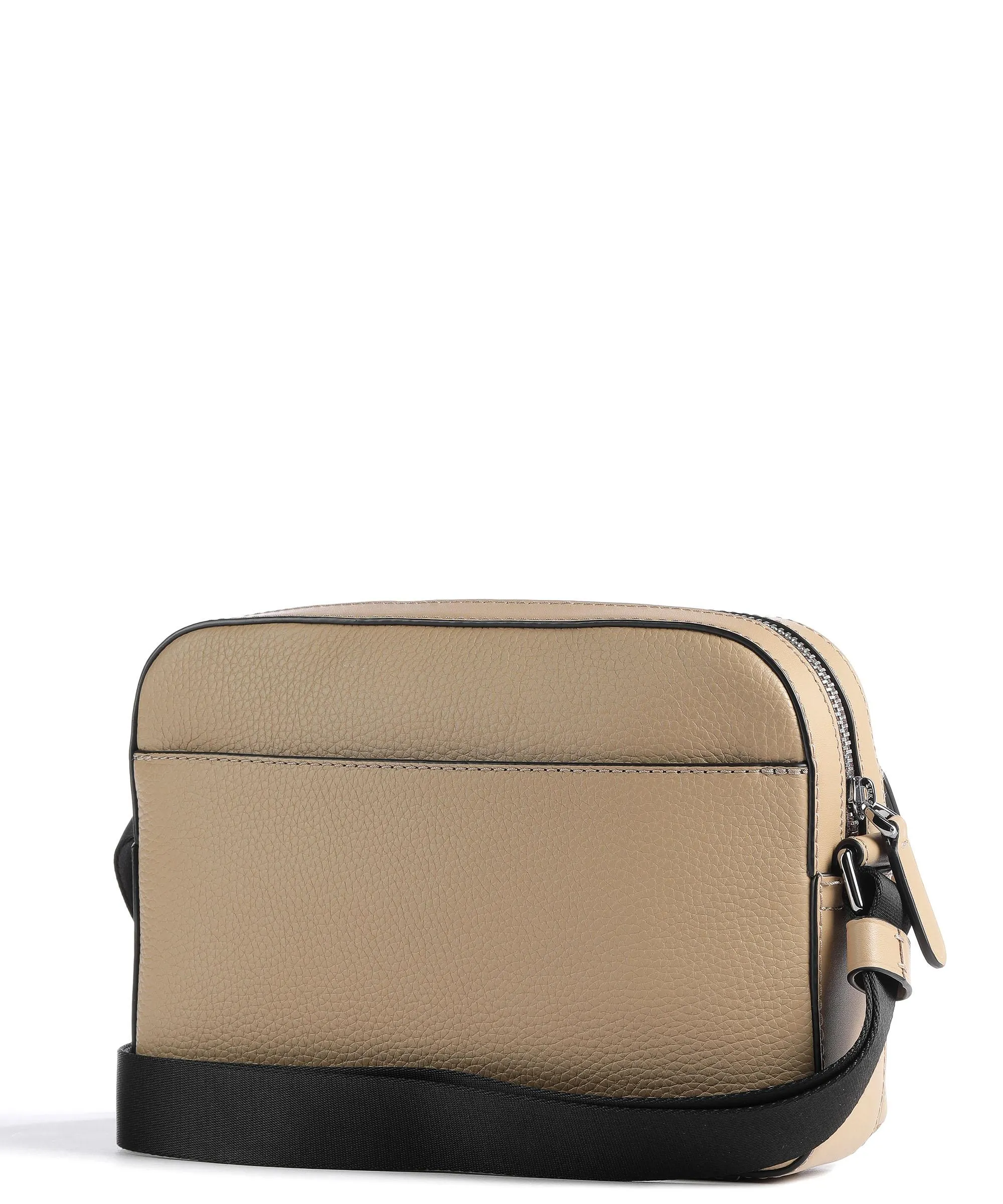  Michael Kors Elevated MK Borsa a tracolla pelle di vacchetta grana marrone chiaro  