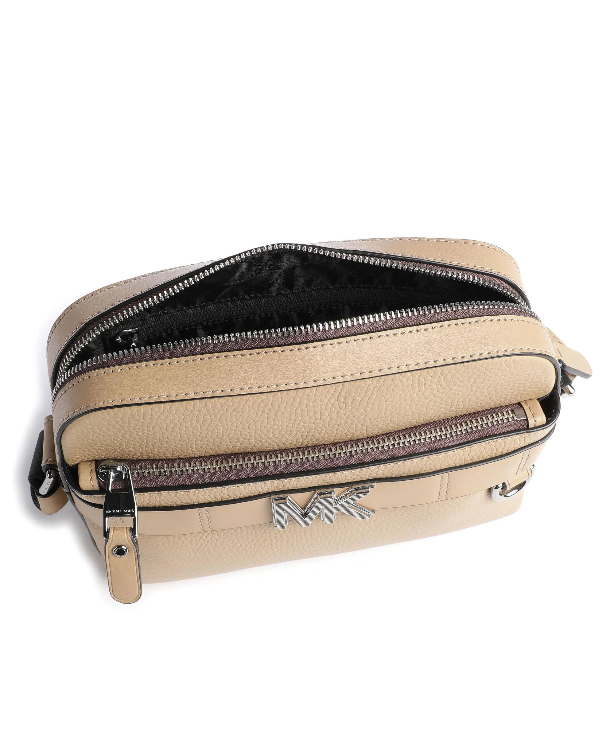  Michael Kors Elevated MK Borsa a tracolla pelle di vacchetta grana marrone chiaro  