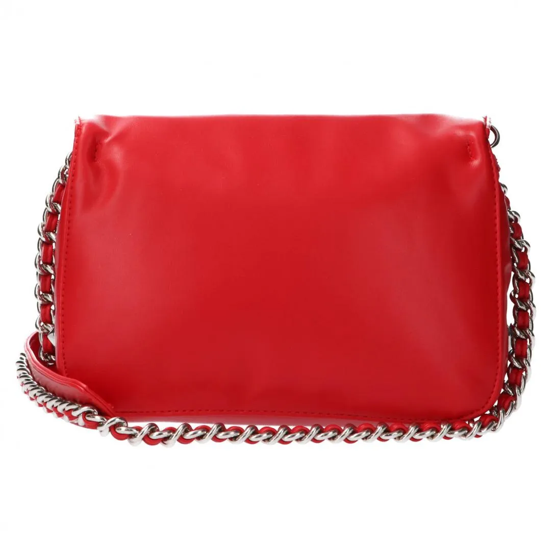 Mini shoulder strap in ecopelle con maxi borchie gbda3233 Rosse