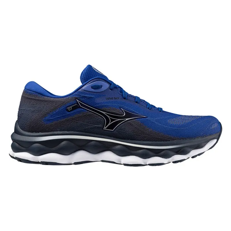 Mizuno Wave Sky 7 Blu Nero - Scarpe Running Uomo
