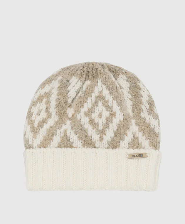 MooRER Cappello fantasia beige MASHAGEW
