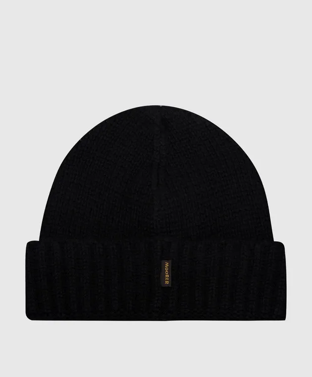 MooRER Cappello in cashmere nero BERETCWS