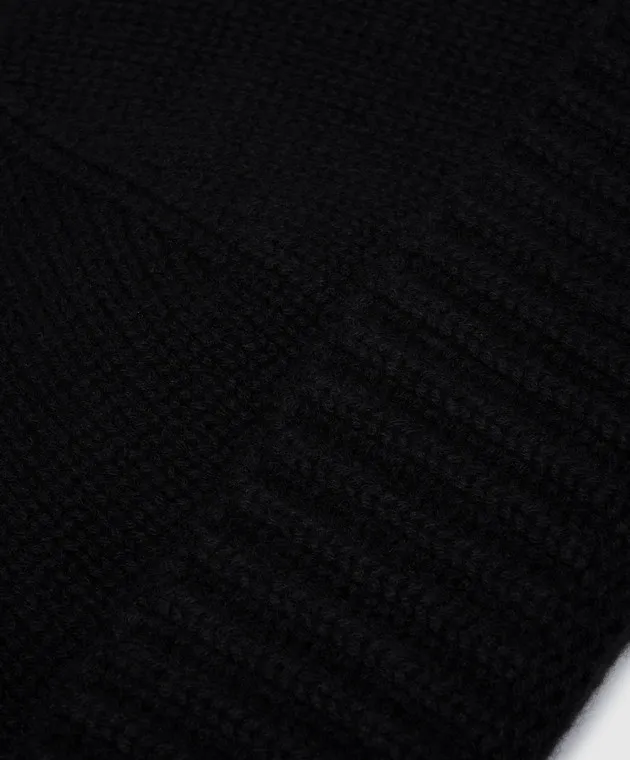 MooRER Cappello in cashmere nero BERETCWS