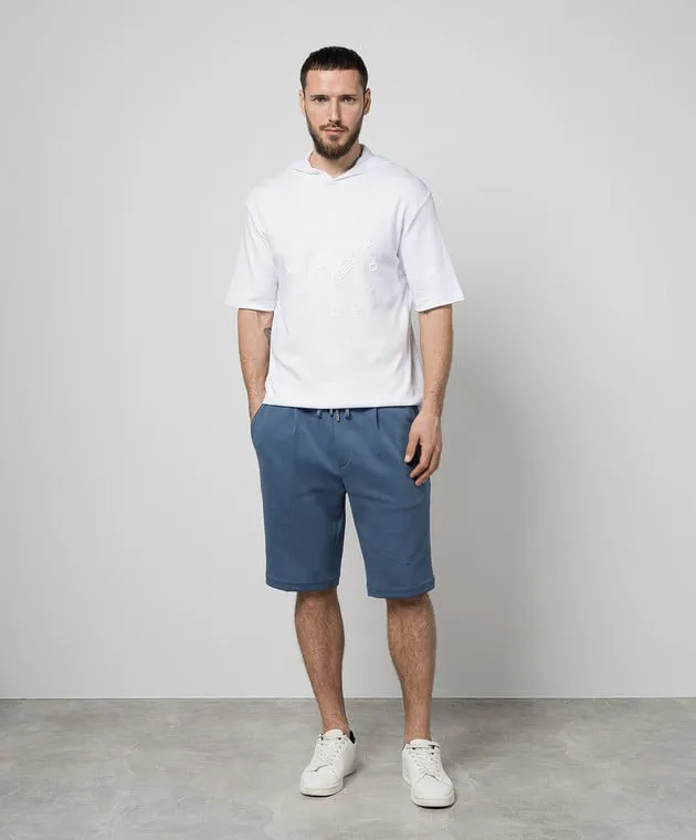 MooRER Pantaloncini blu Broderick BRODERICKIT