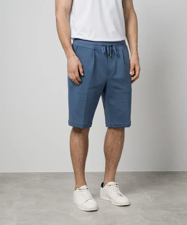 MooRER Pantaloncini blu Broderick BRODERICKIT