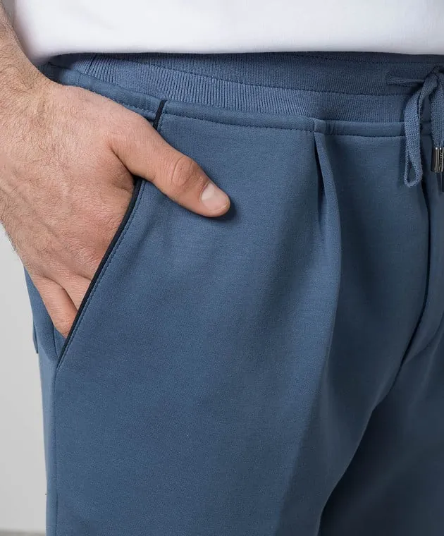 MooRER Pantaloncini blu Broderick BRODERICKIT