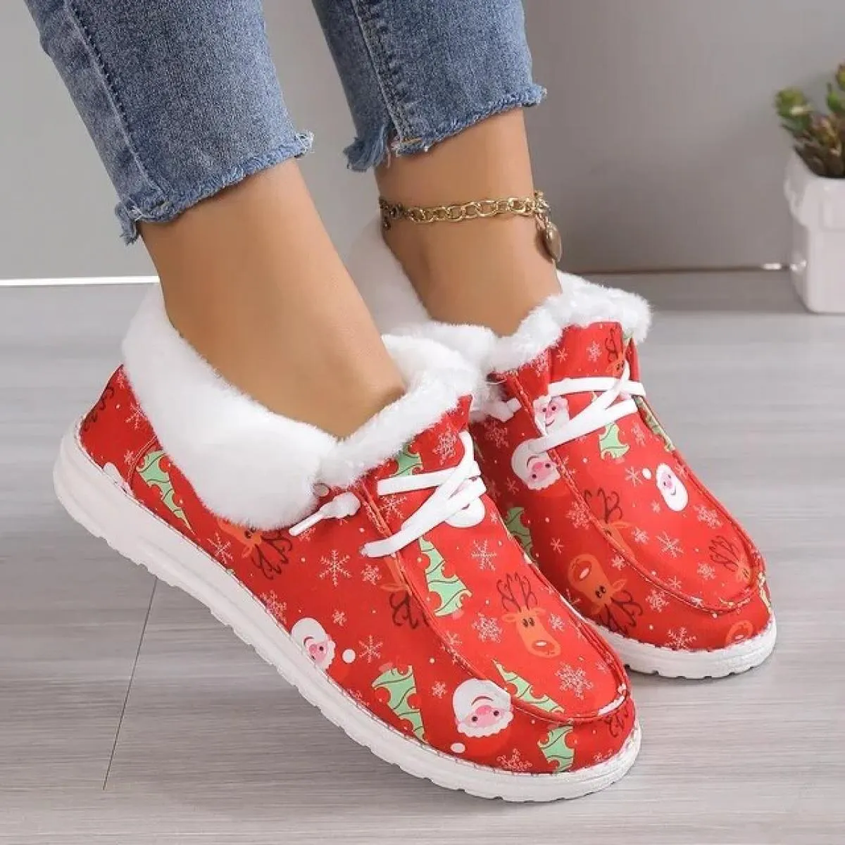 Nuovi stivaletti da donna casual invernali stivali da neve caldi e morbidi scarpe calde con fondo piatto da donna morbide e conf