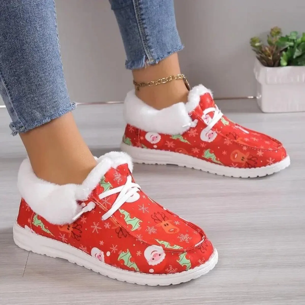 Nuovi stivaletti da donna casual invernali stivali da neve caldi e morbidi scarpe calde con fondo piatto da donna morbide e conf