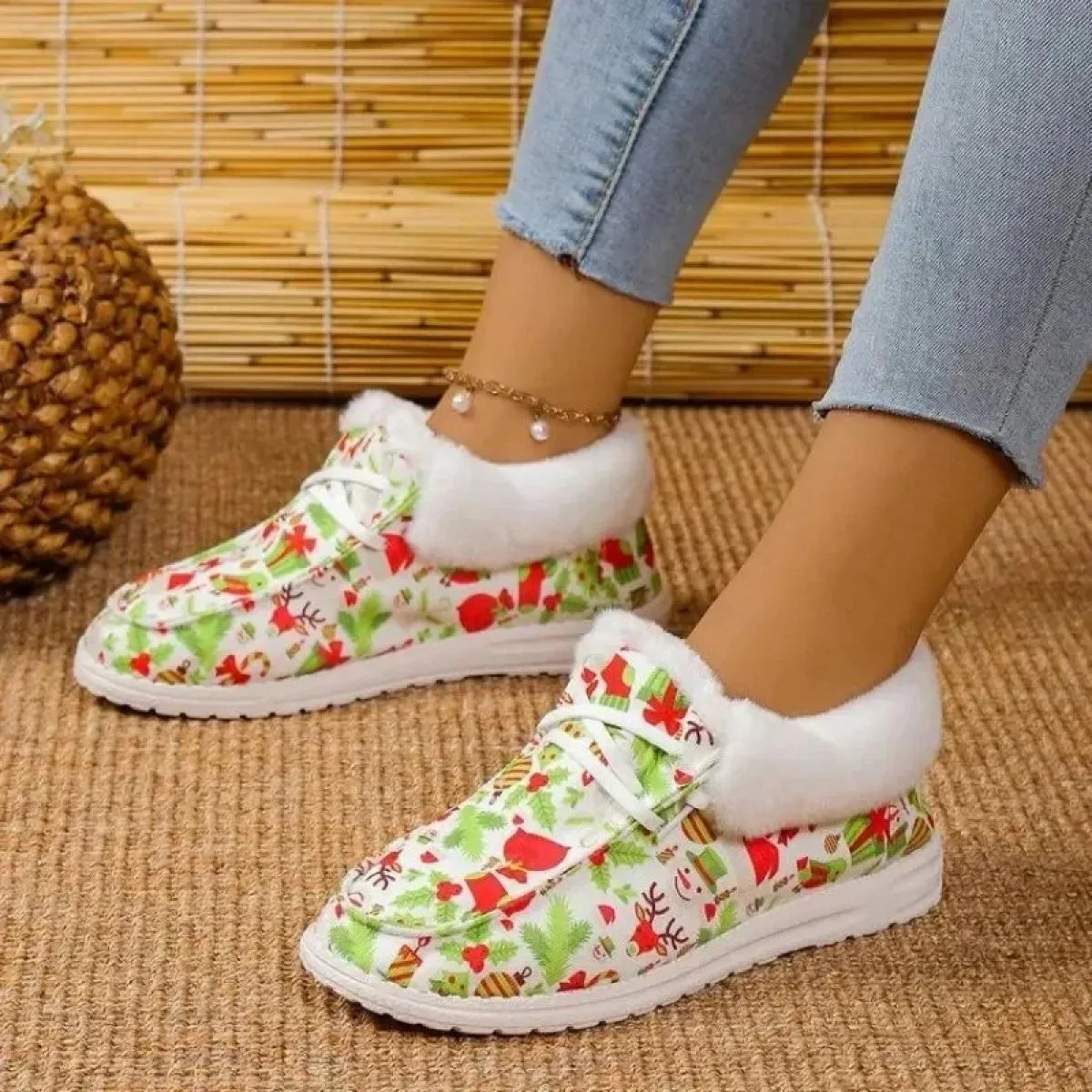 Nuovi stivaletti da donna casual invernali stivali da neve caldi e morbidi scarpe calde con fondo piatto da donna morbide e conf