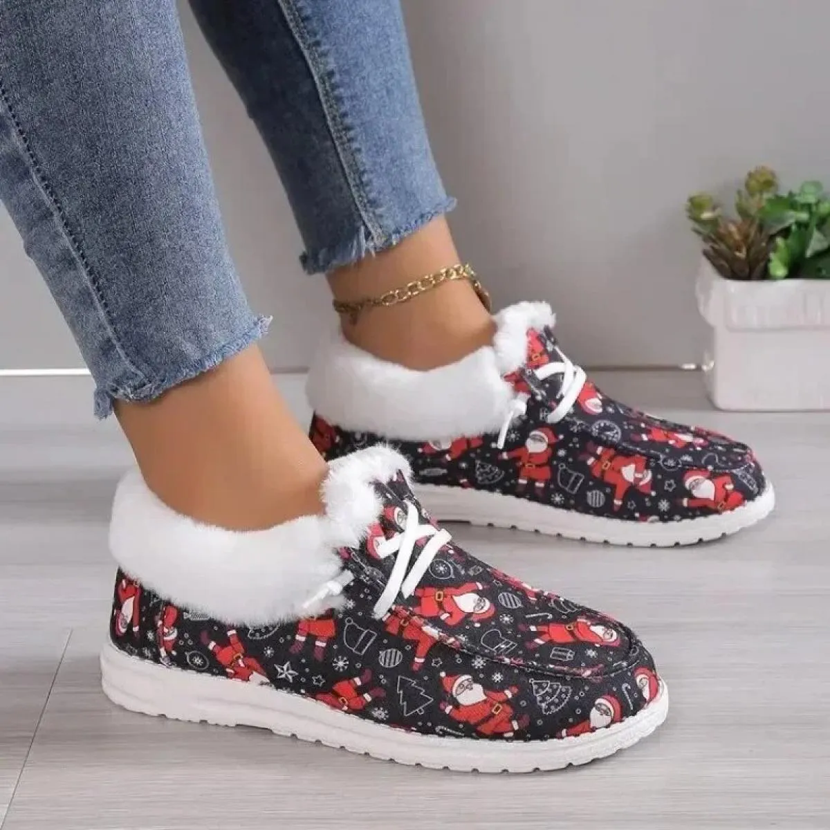 Nuovi stivaletti da donna casual invernali stivali da neve caldi e morbidi scarpe calde con fondo piatto da donna morbide e conf