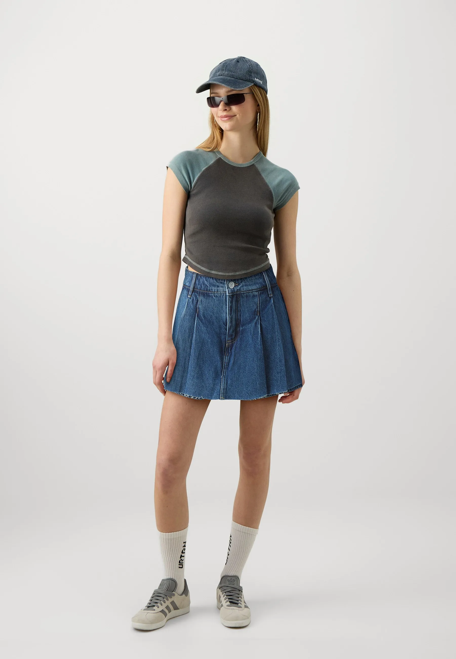 ONLBLOOM PLEAT SKORT - Gonna di jeans
