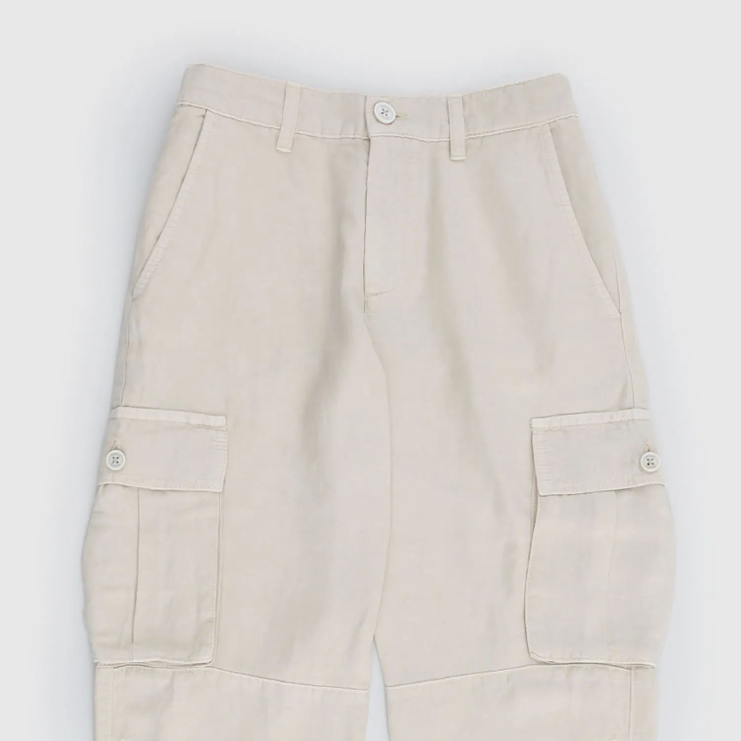 Pantalone Lungo Beige Cargo