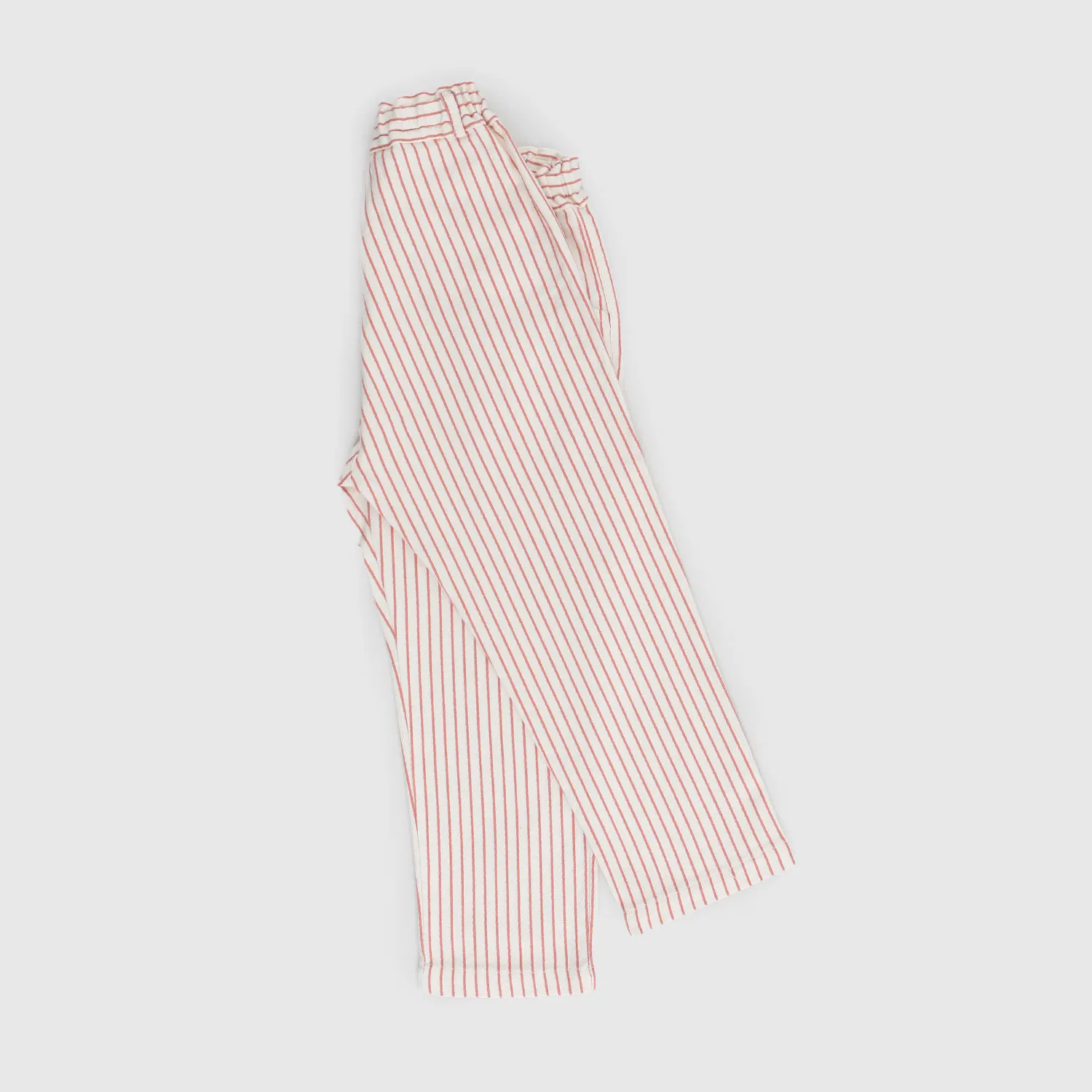 Pantalone Lungo Beige Righe Verticali Bambina