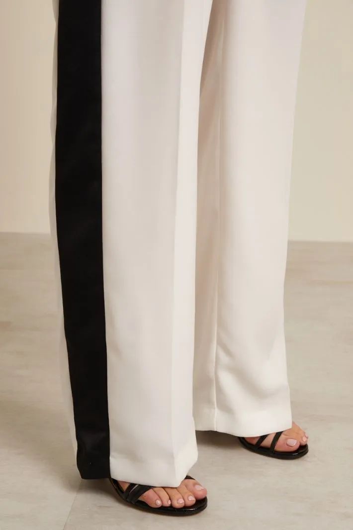 Pantaloni a palazzo smoking