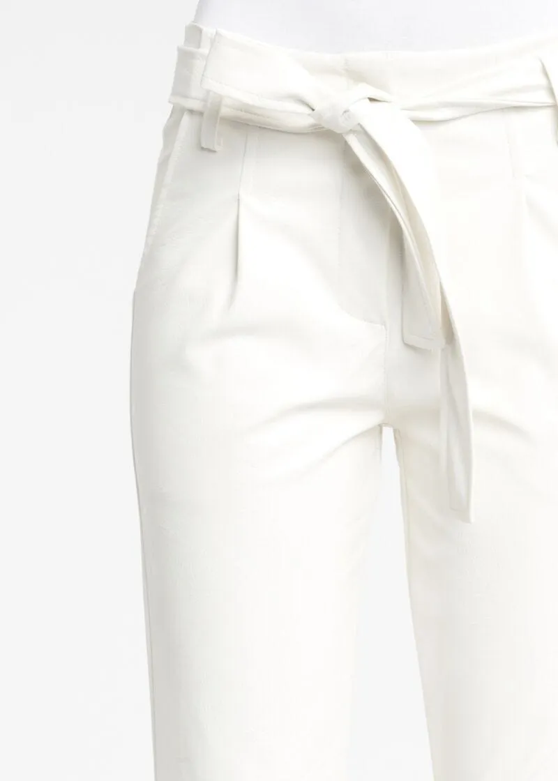 Pantaloni effetto pelle