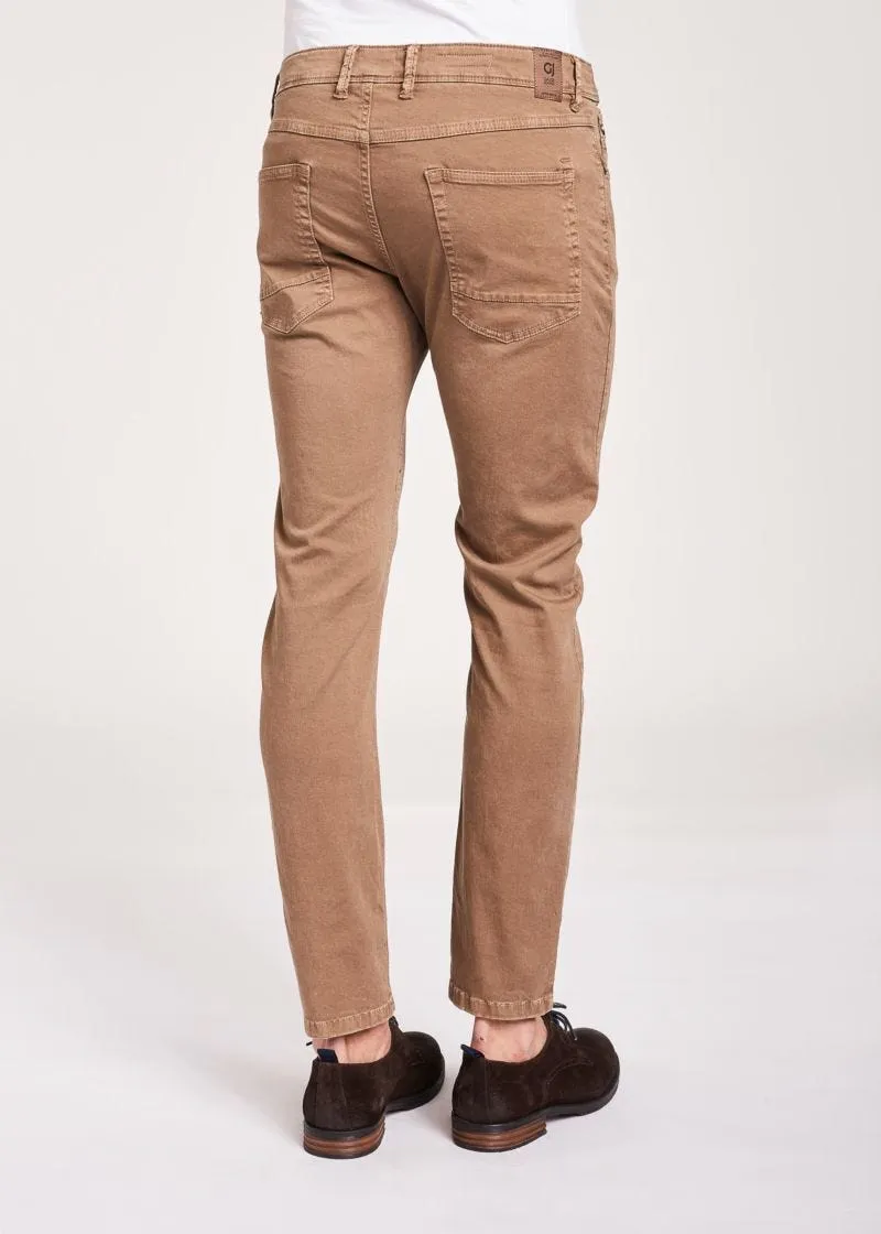 Pantaloni in gabardina di cotone