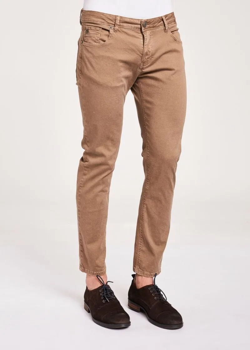 Pantaloni in gabardina di cotone