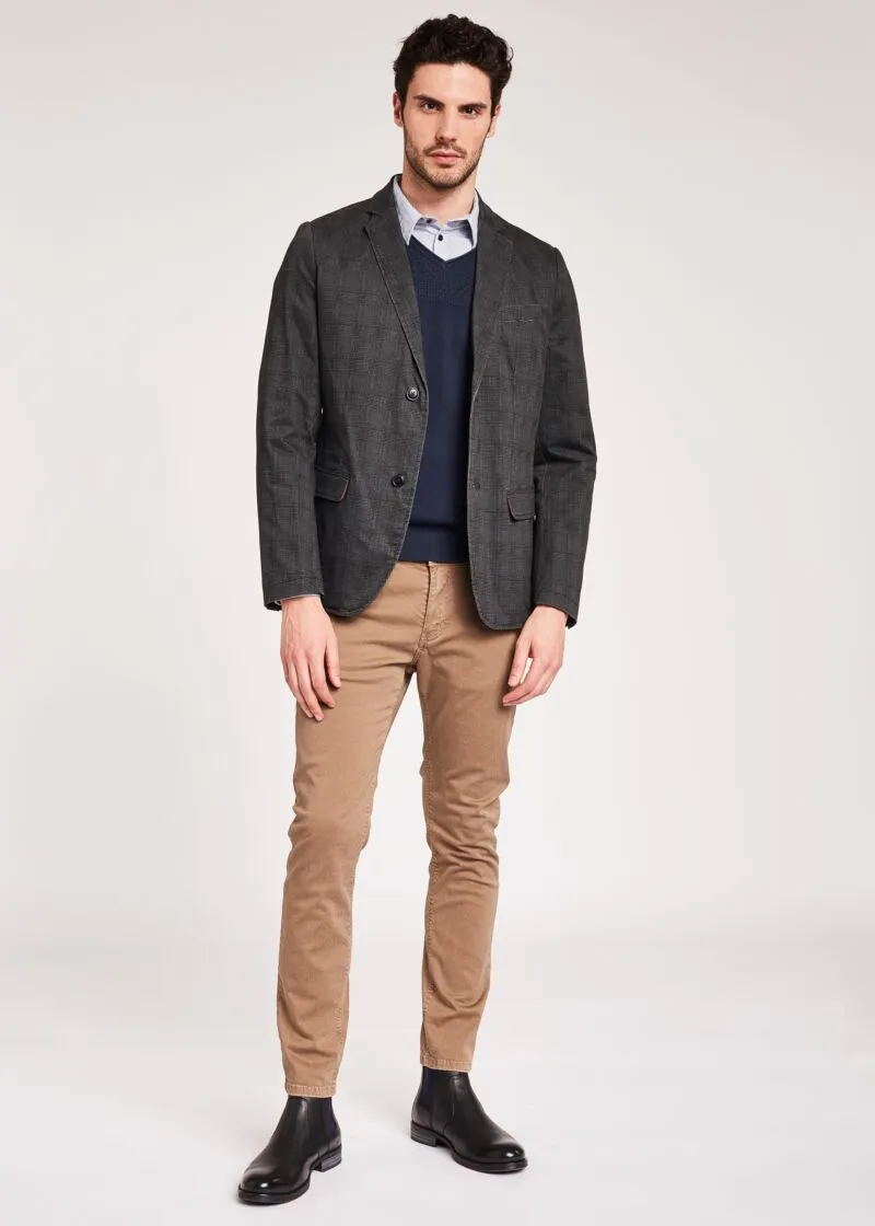Pantaloni in gabardina di cotone