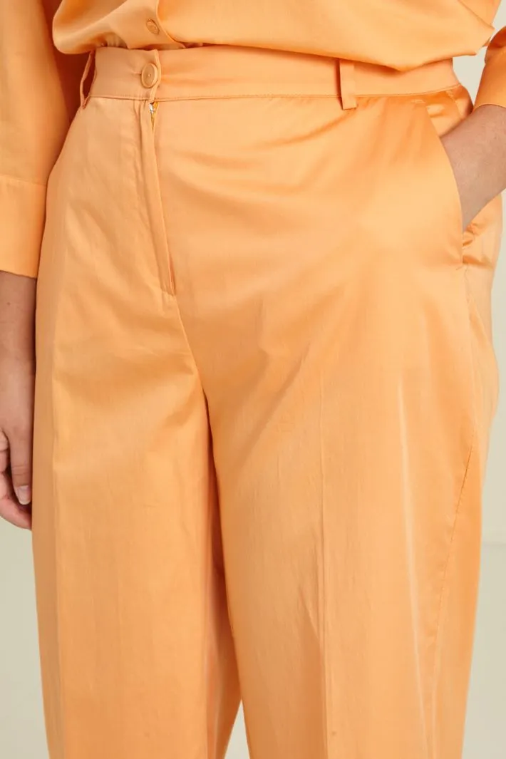 Pantaloni in raso di cotone