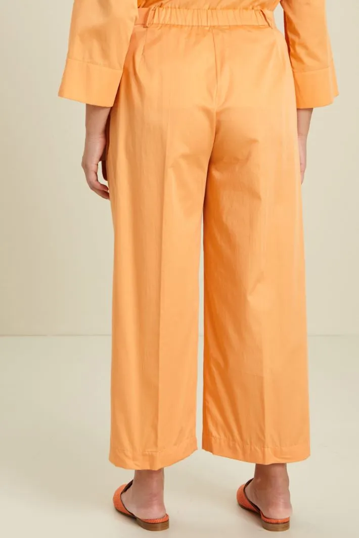 Pantaloni in raso di cotone