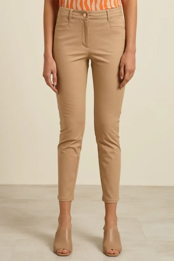 Pantaloni skinny in cotone