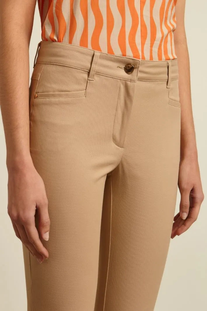 Pantaloni skinny in cotone