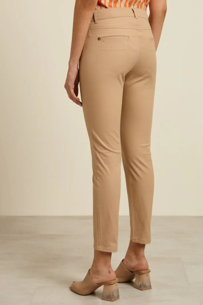 Pantaloni skinny in cotone