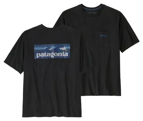 Patagonia Boardshort Logo Pocket T-Shirt Black