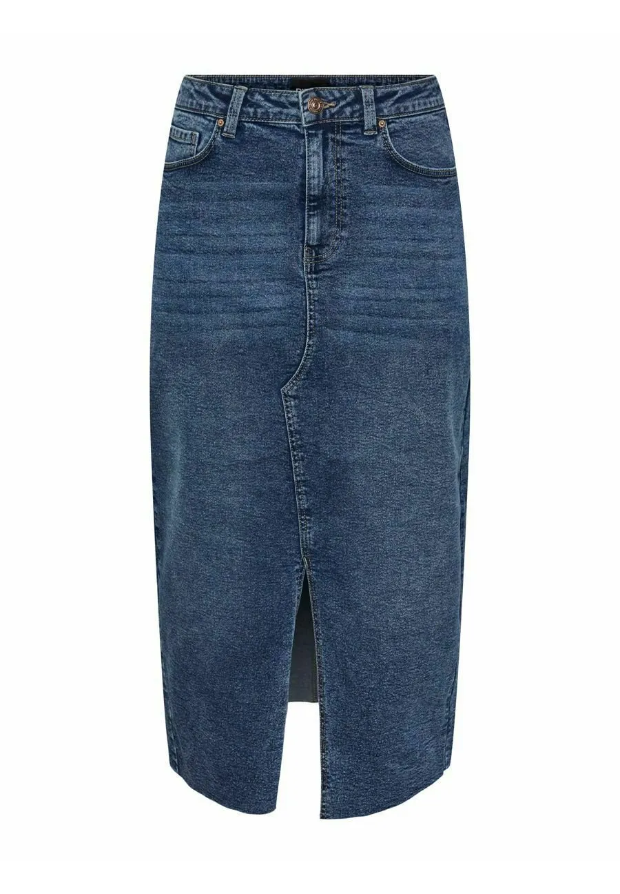 PCJESSIE MIDI SKIRT - Gonna di jeans