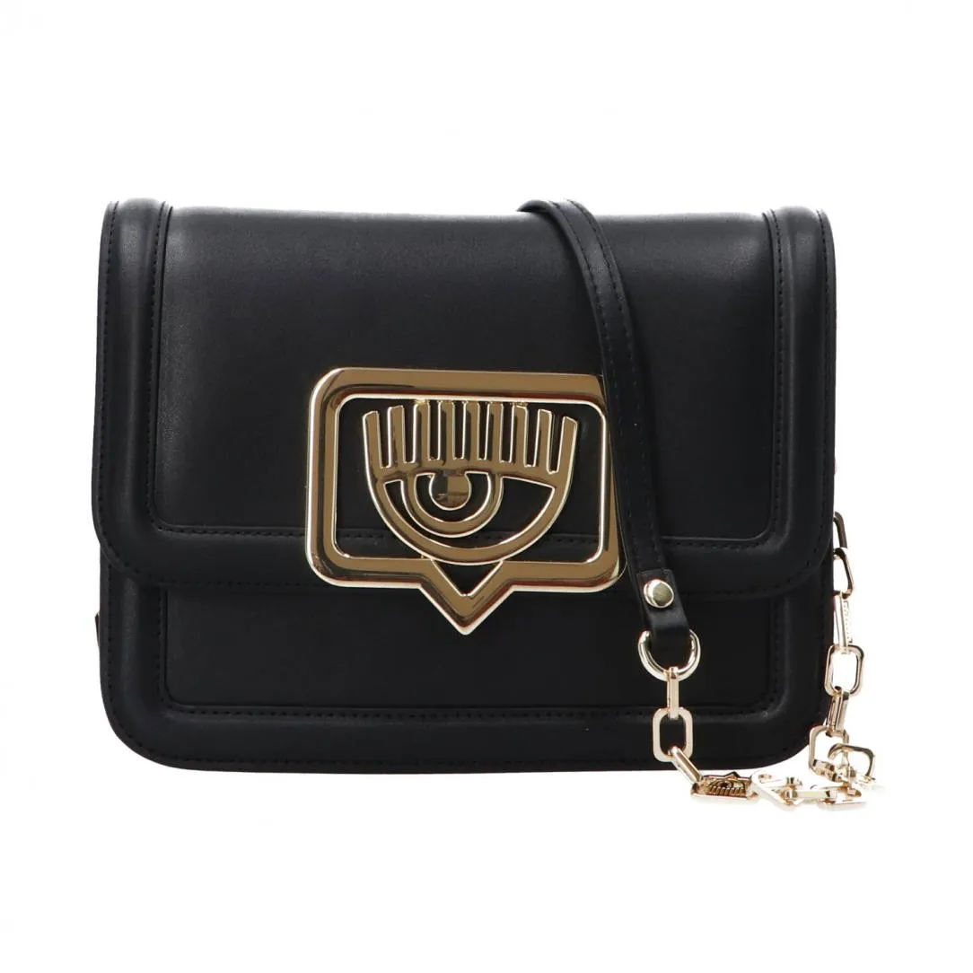 Range B Logo eyelike buckle Nero