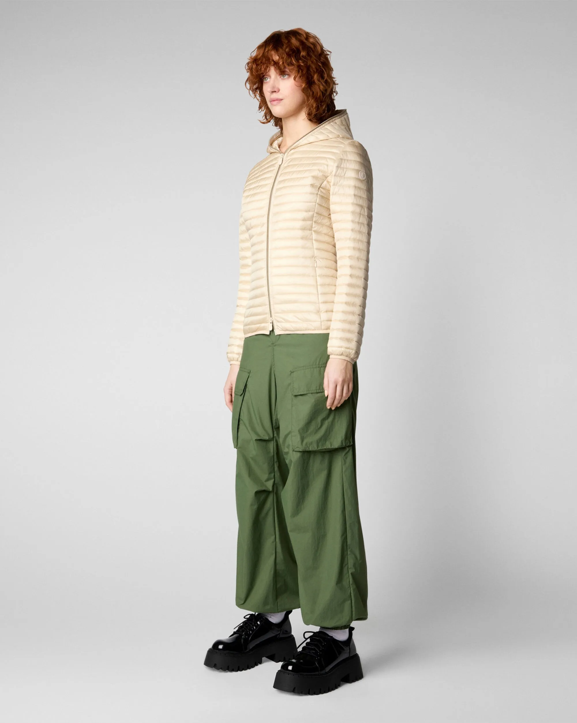 Save The Duck Giacca Bomber Con Cappuccio Alexa Marrone Donna